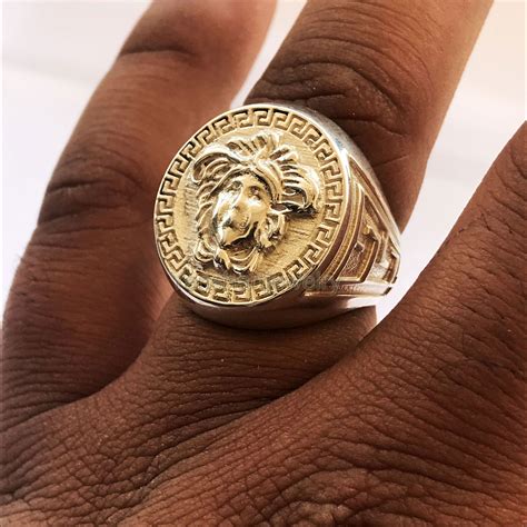 versace ring silver